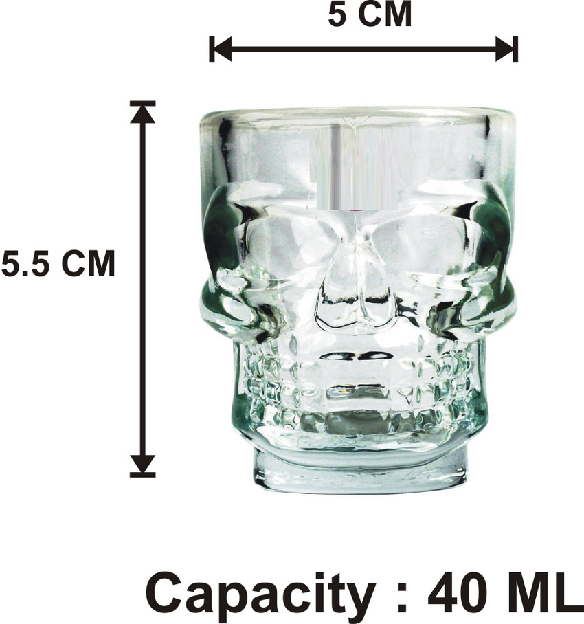 AFAST Stylish Funky Shot Glass For Bar Home Transparent 20 ml