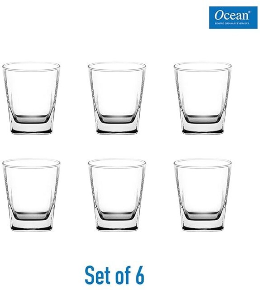 Ocean Plaza Glass, Set Of 6, 405Ml, Transparent: Mixed  Drinkware Sets