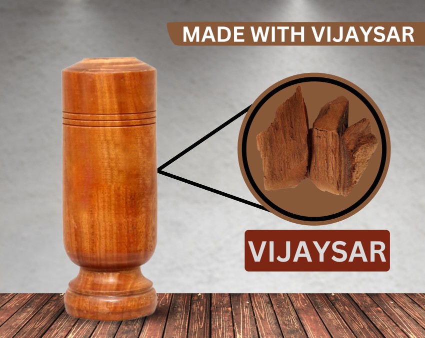 VIJAYSAR Wooden Herbal Glass Tumbler 60 ml Ayurveda Wood Glass For Health  Care