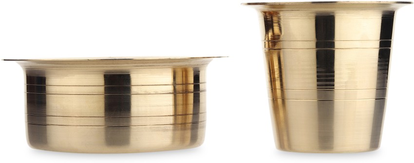 Buy Coffee Dabara Set - Brass tumbler set Online - Indic Inspirations –  indic inspirations