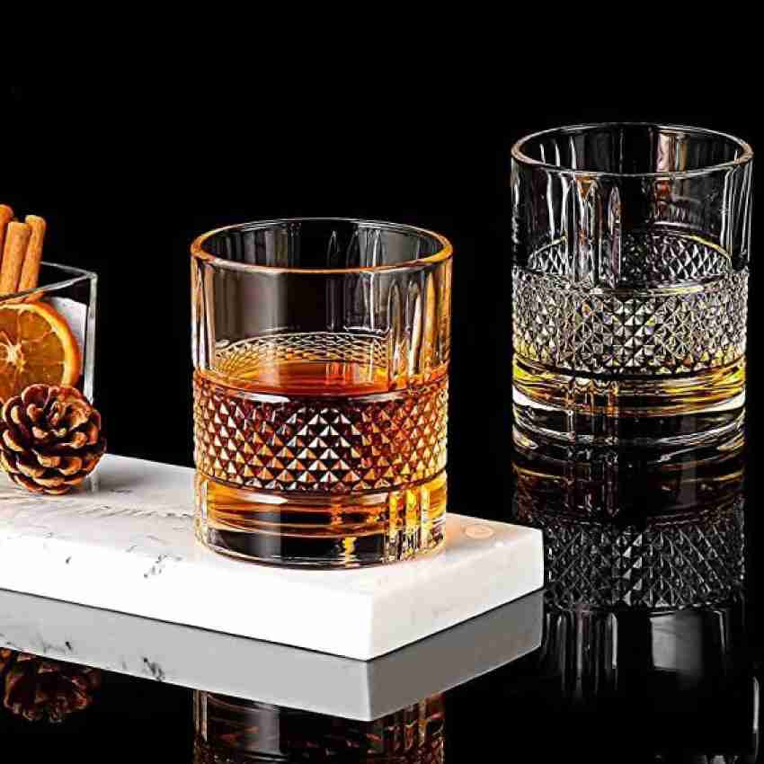 Whiskey Tumbler Glass 325ml, Flat Bottom Glasses