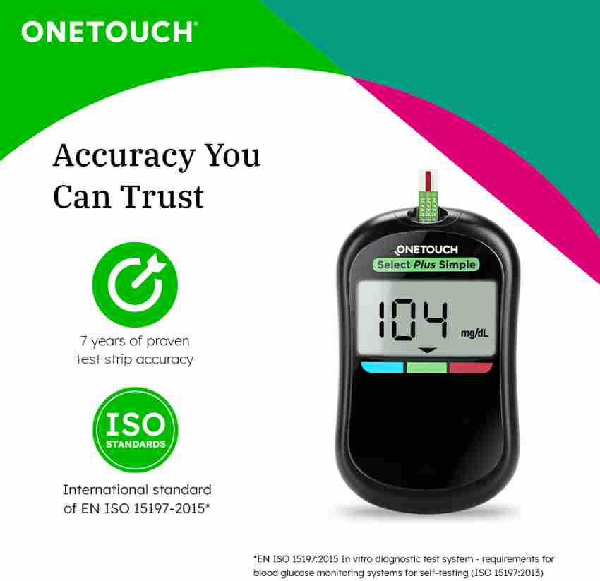 OneTouch Select Plus 25 Glucometer Strips