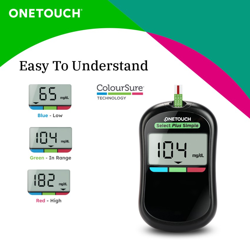 OneTouch select simple blood glucose monitoring strips