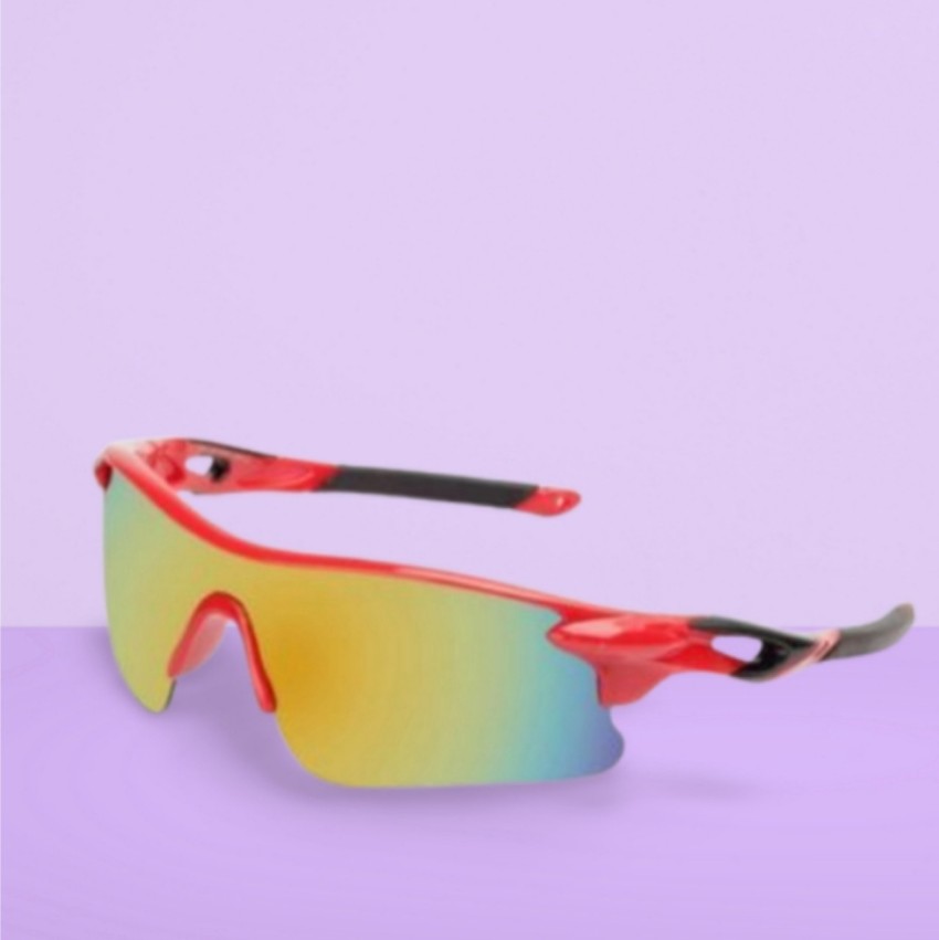 SUNLURA Sports Goggles/Sunglasses (Red - Black) Cricket Goggles