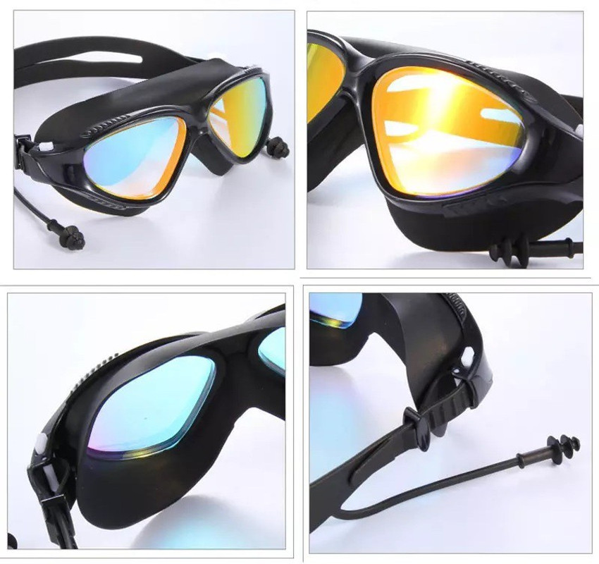 AEGON Swimming Goggles for Men Women with Ear Plugs Hard Case