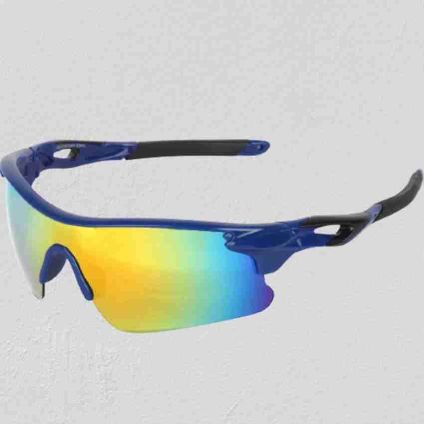 TENFORD Mirrored UV400 Lenses Men Sports Sunglasses- Combo