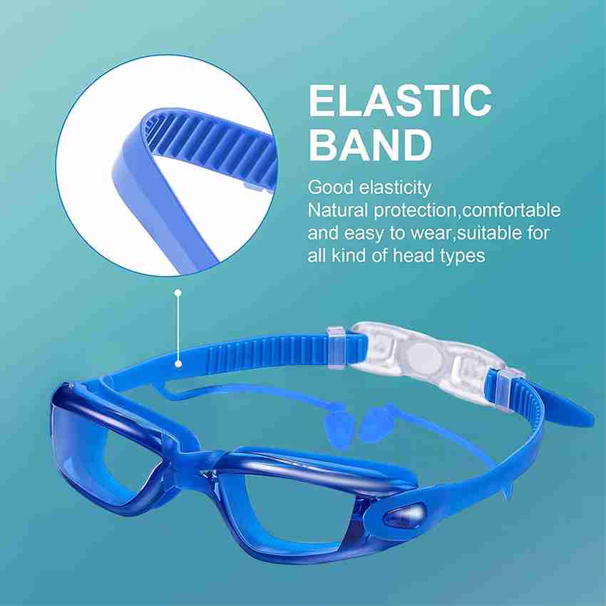 Zeitel Swimming Goggles for Men Women with Ear Plugs Portable