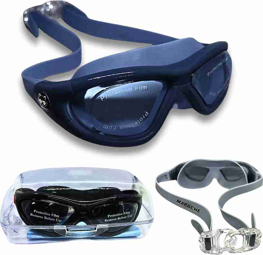 MAPACHE Swim Adult Swimming goggles for swimming competitions practice color Dark Blue Swimming Goggles
