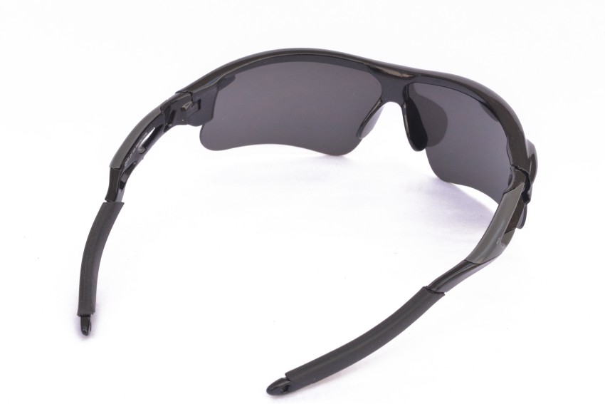 SENOTEY Polarized Sports Sunglasses (Black & Red) UV Protection