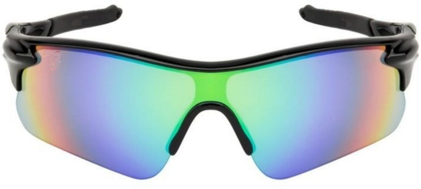 JEERATI UV Protected Mirrored Sports Sunglasses for Cricket