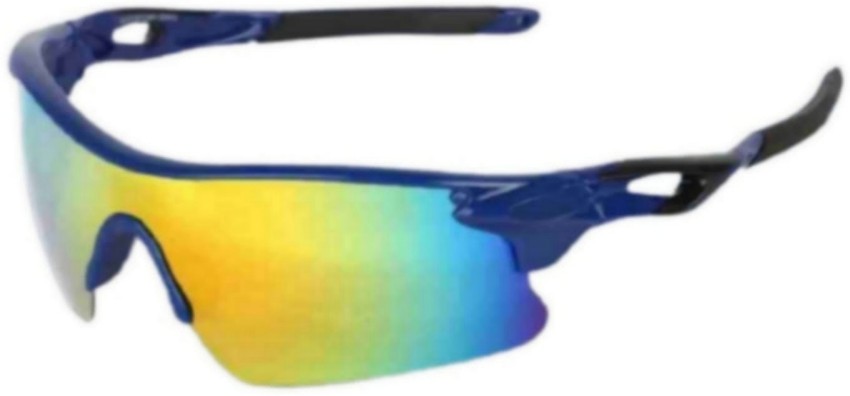 JEERATI Men Half Rim Sports Sunglasses | Polarized and 100% UV Protected | Combo Pack (Pack of 2)