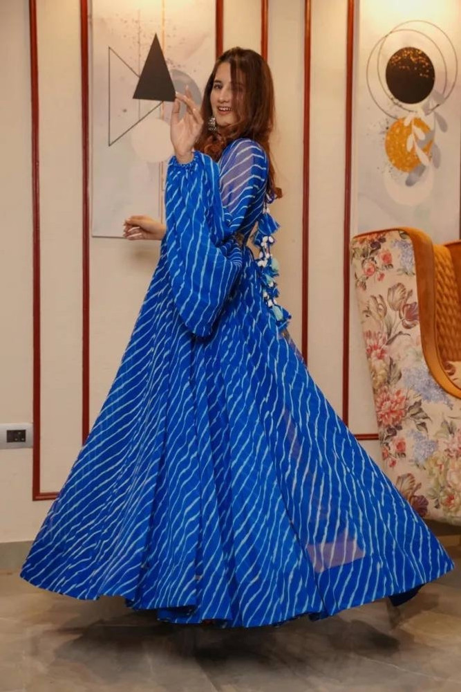 Ridhamik Fashion Flared A line Gown Price in India Buy Ridhamik