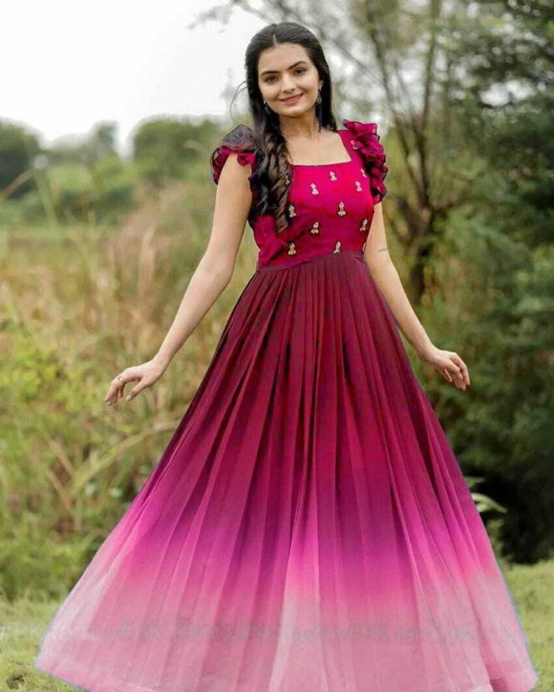 Short anarkali dresses flipkart on sale