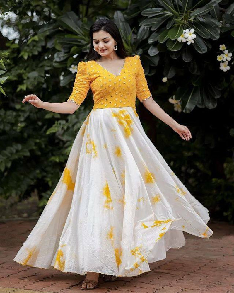 boat neck for long frock