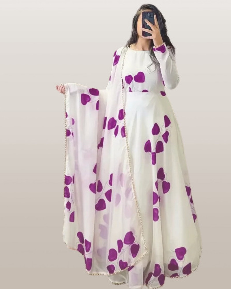 Good Luck Tex Anarkali Gown Price in India Buy Good Luck Tex Anarkali Gown online at Flipkart