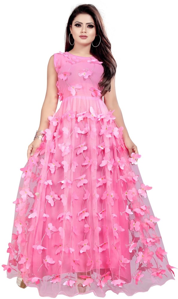 Ladies gown shop pink colour