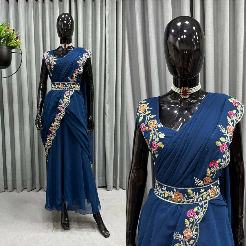 Saree shop gown flipkart