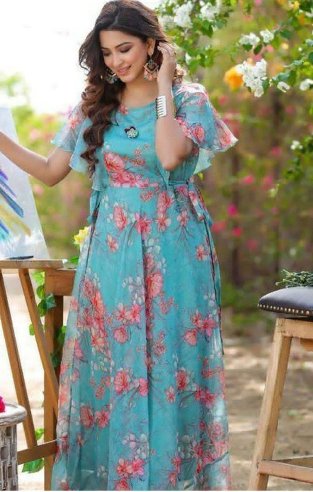 Simple floral gown discount