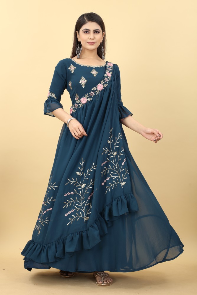 Flipkart western 2024 long dress