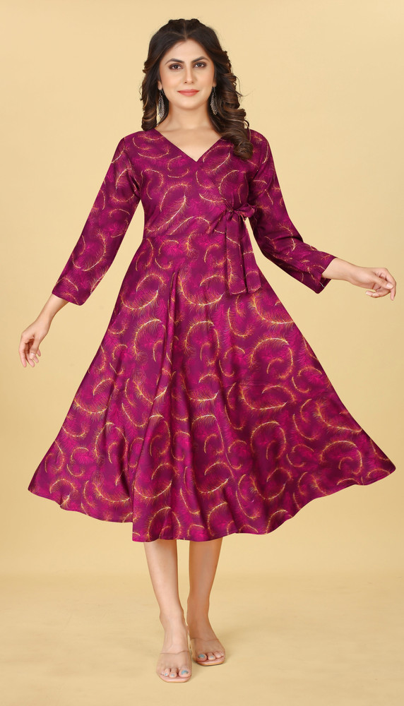 Purple ethnic dress store