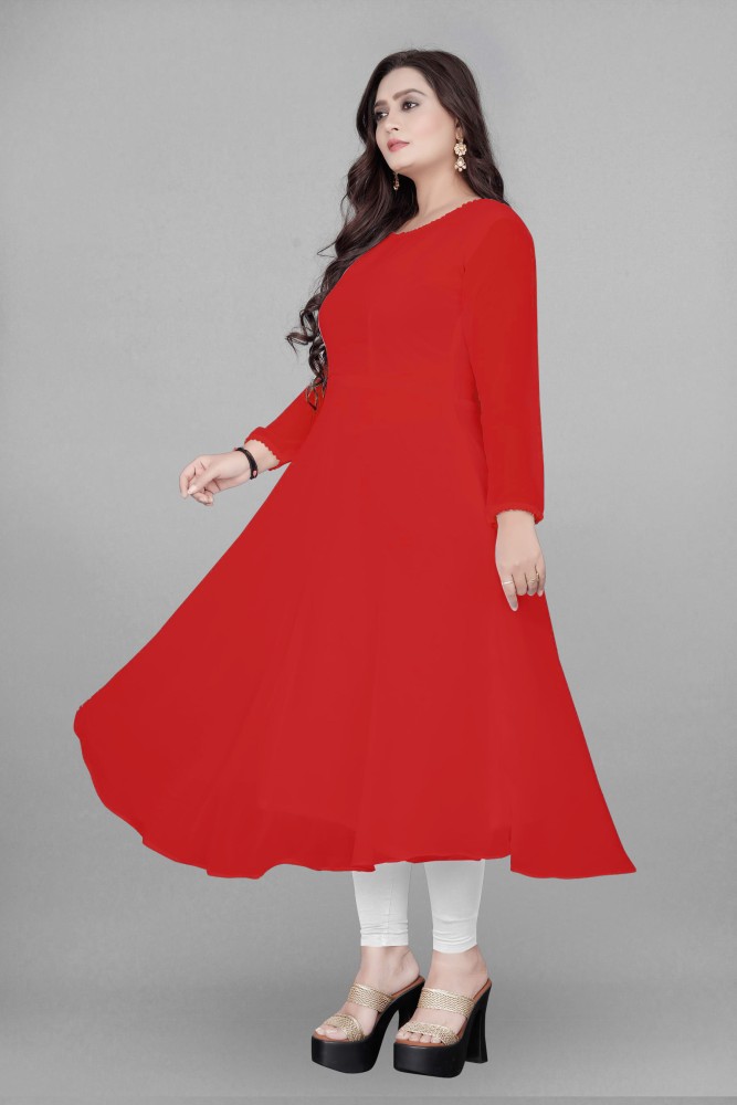 Red gown hot sale on flipkart