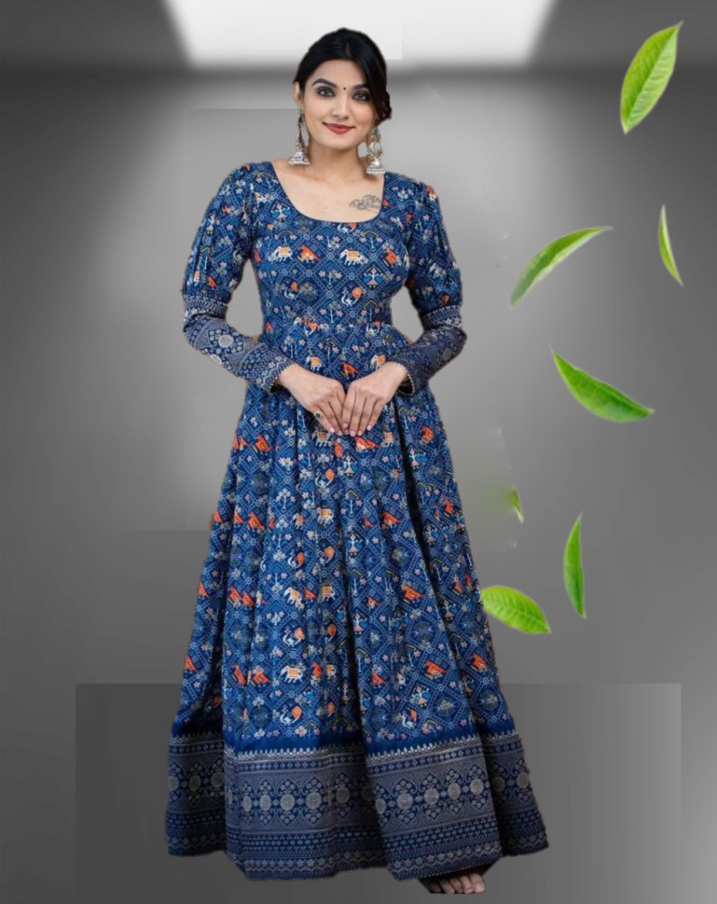 BZ Fashion Anarkali Gown Price in India  Buy BZ Fashion Anarkali Gown  online at Flipkartcom