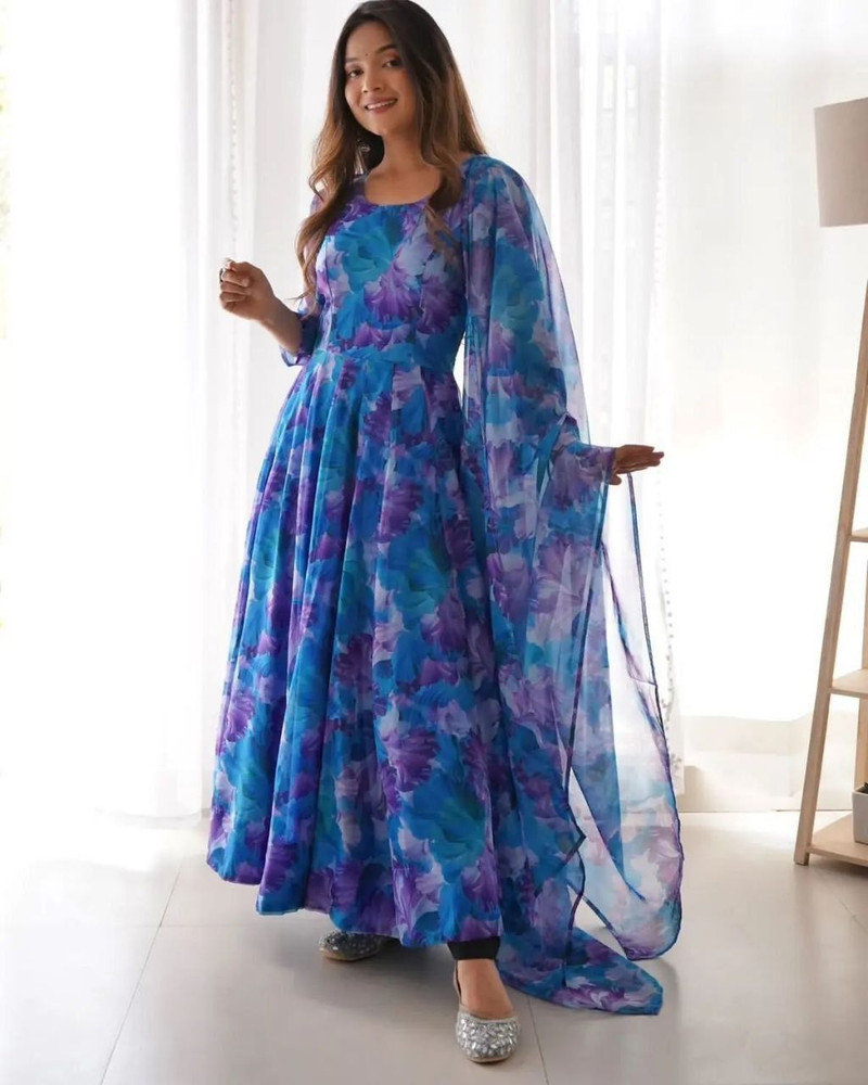 Flipkart blue gown discount