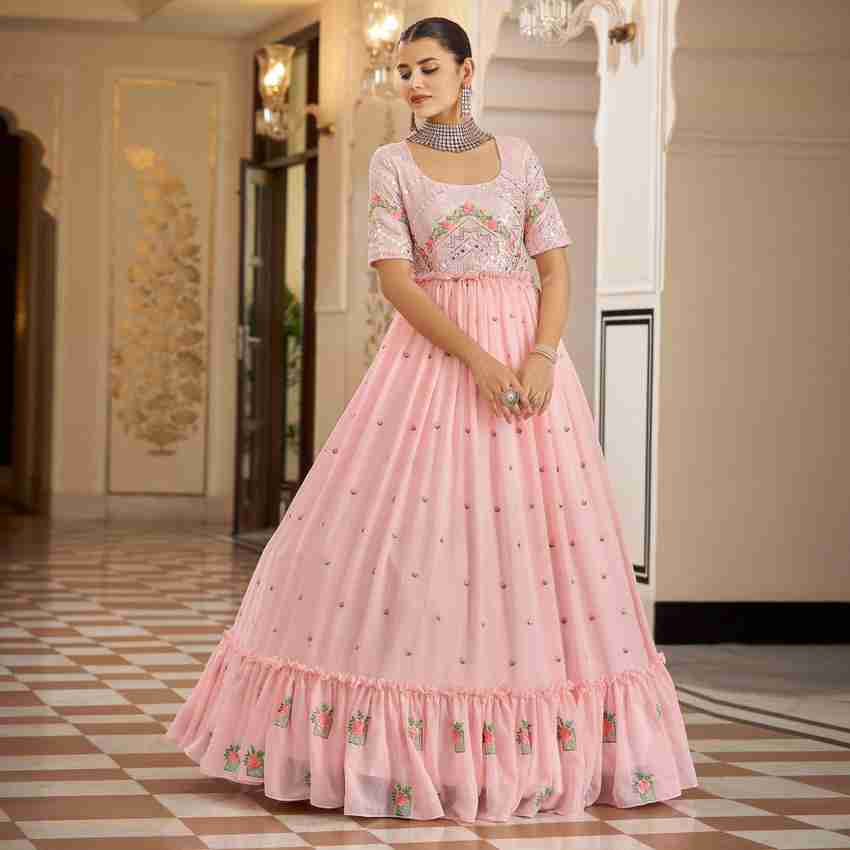 Peachmode Anarkali Gown Price in India Buy Peachmode Anarkali Gown online at Flipkart