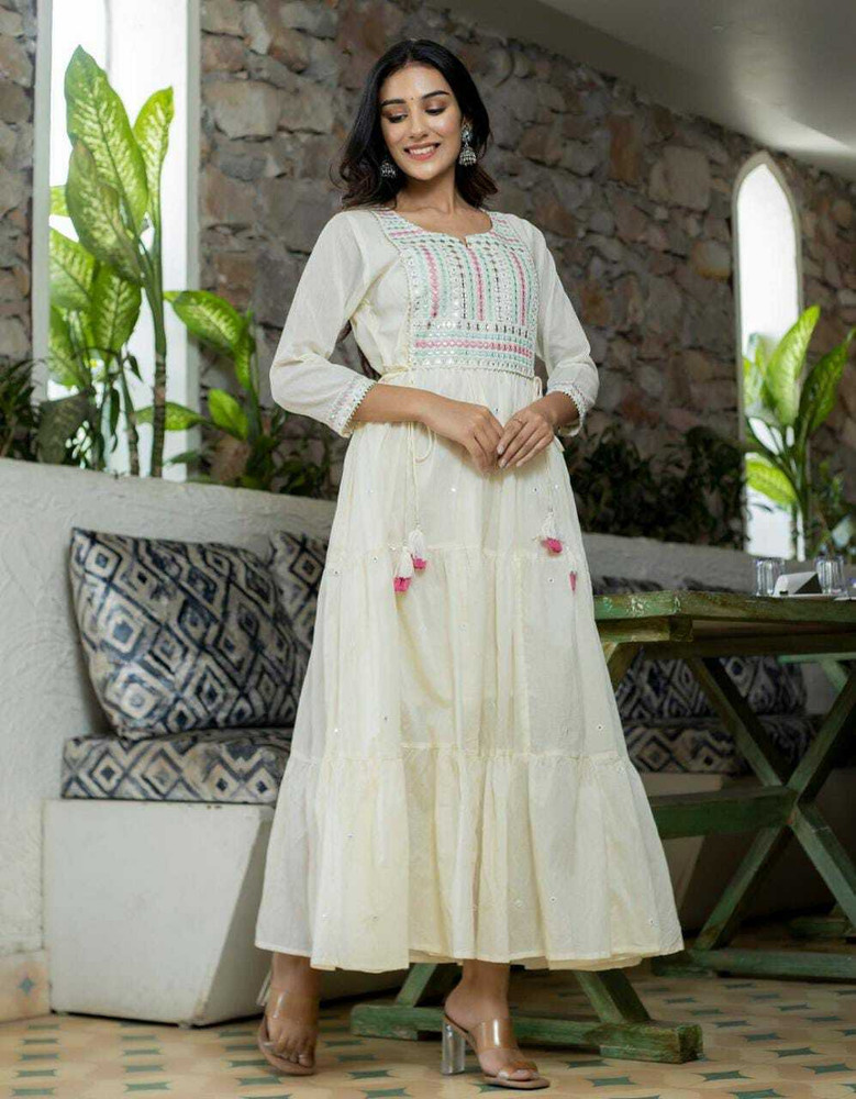 White kurti online best sale flipkart