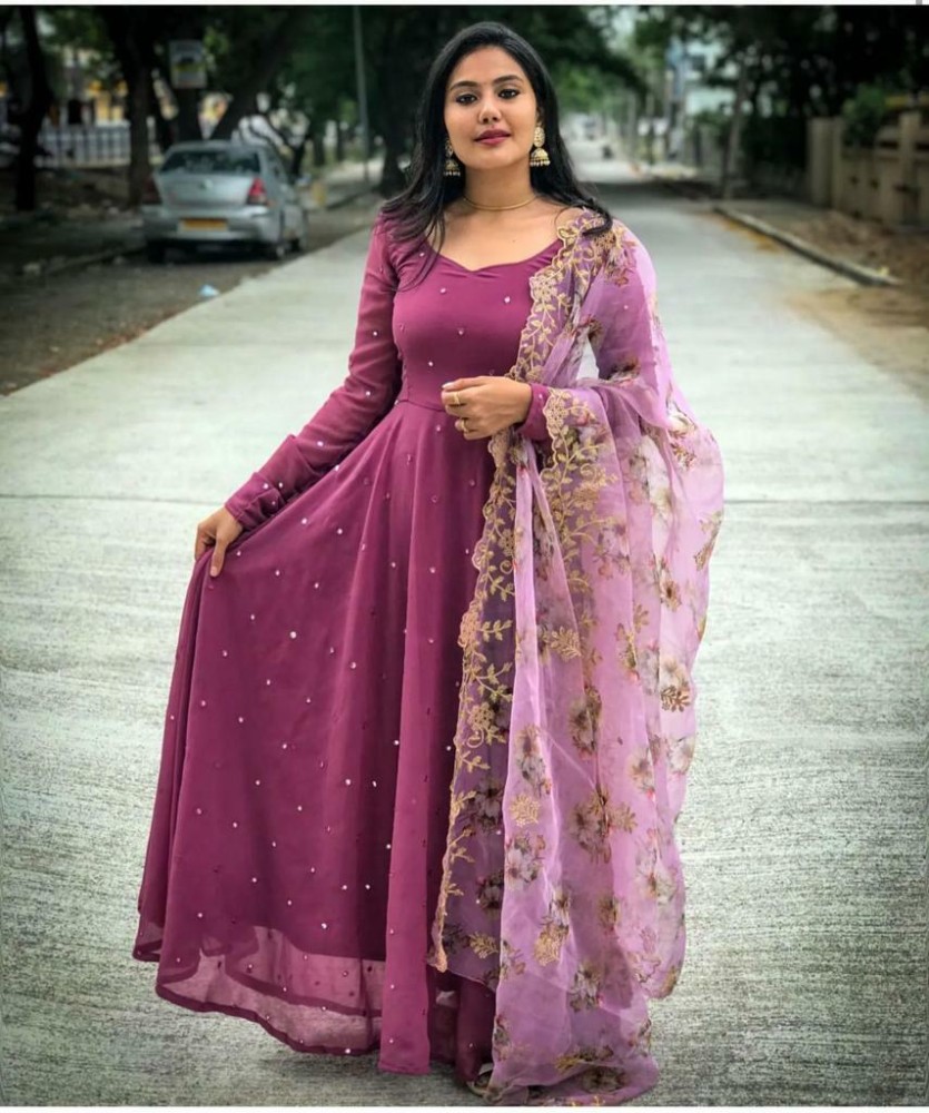 1 CARAT FASHION FlaredAline Gown Price in India  Buy 1 CARAT FASHION  FlaredAline Gown online at Flipkartcom