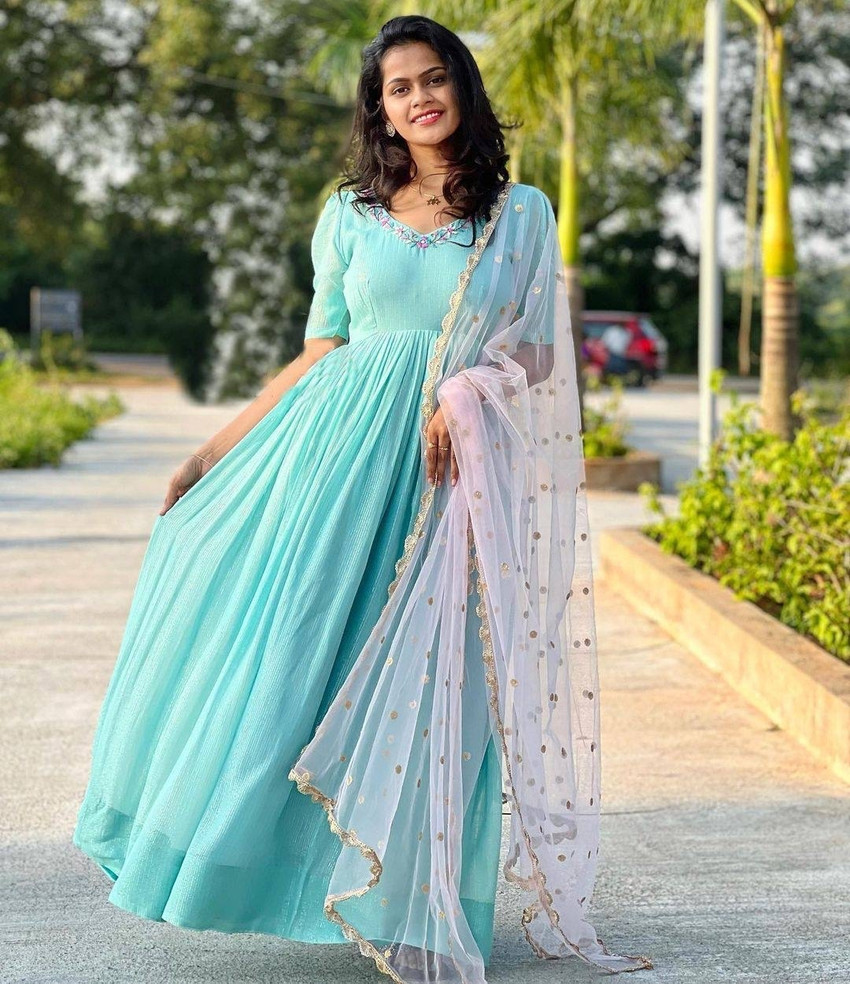 Short anarkali dresses flipkart on sale