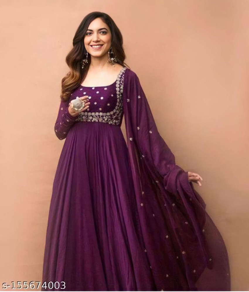 Flipkart silk gown sales