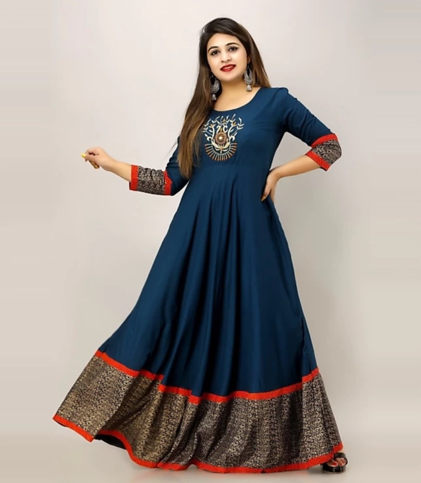 Long anarkali sale suit flipkart