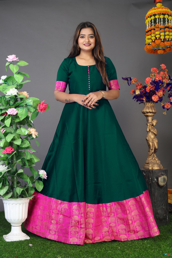 Short anarkali dresses online flipkart