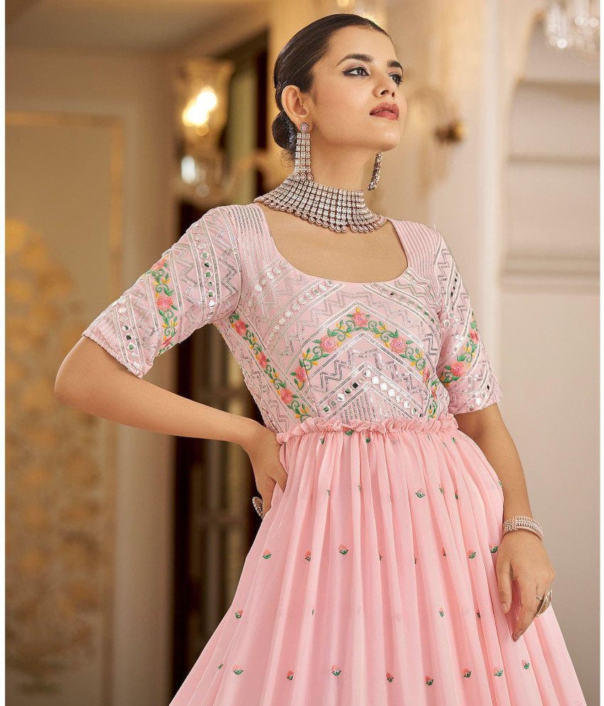 Peachmode Anarkali Gown Price in India Buy Peachmode Anarkali Gown online at Flipkart