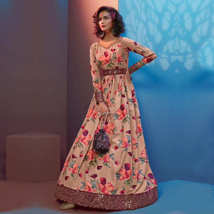 Peachmode gown anarkali new arrivals