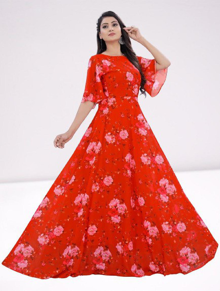Flipkart online cheap shopping long gowns