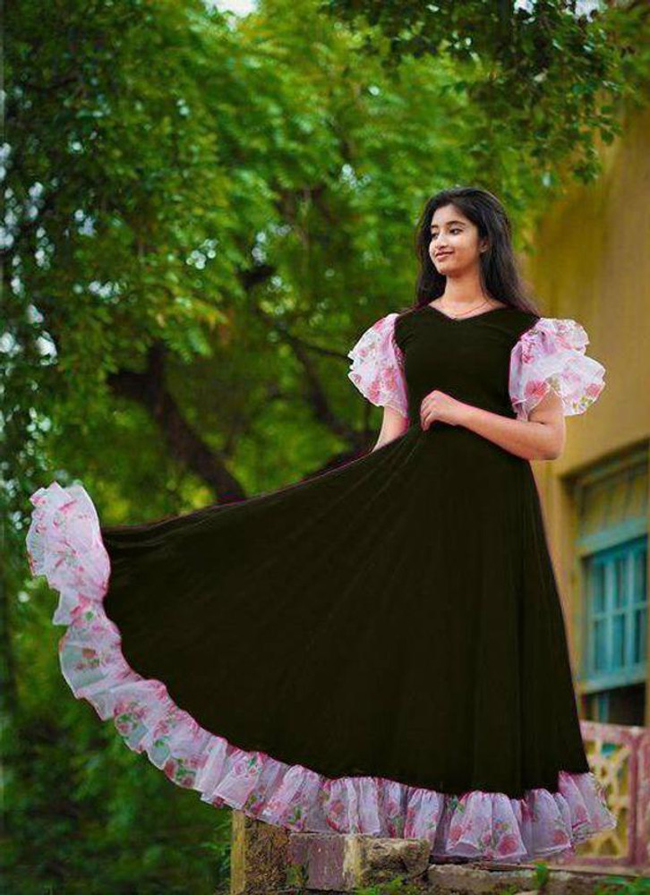 Modern long frocks sale