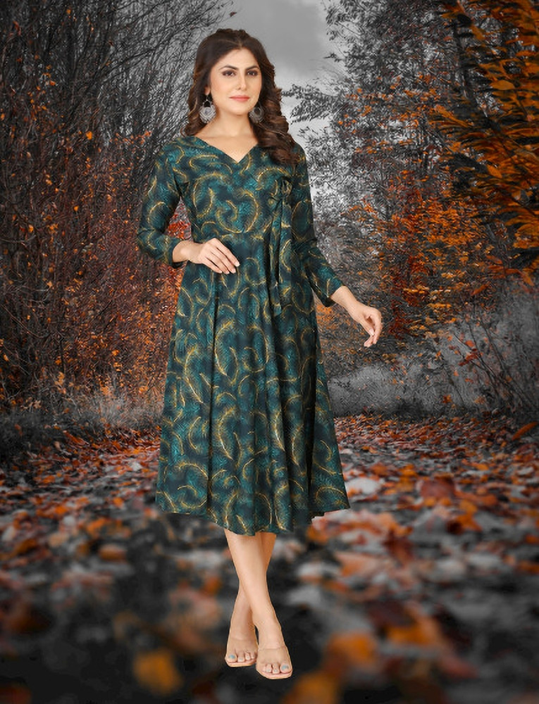 BEST DESIGNER Women Ethnic Dress Multicolor Dress Buy BEST