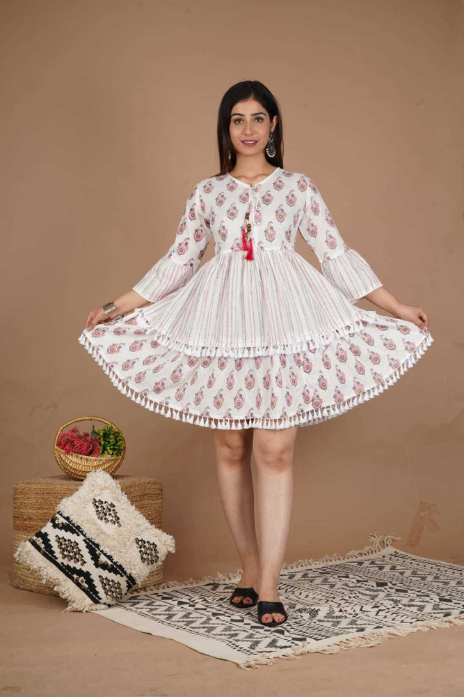 White frock kurti new arrivals