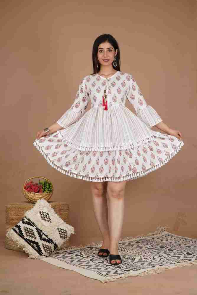 White short frock sale