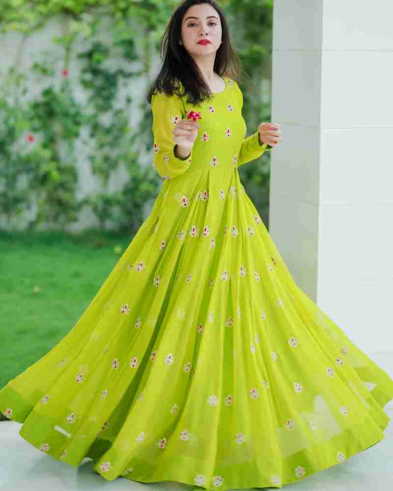 Fashion basket hot sale anarkali gown