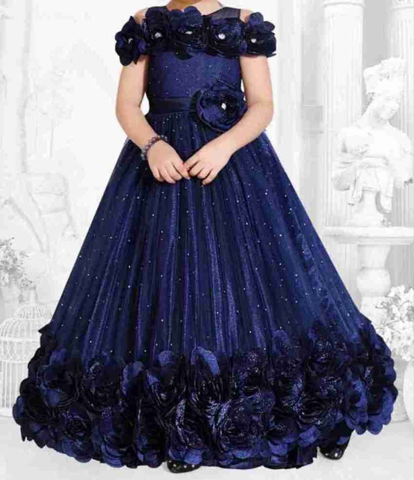 Party wear gown for 8 year girl sales
