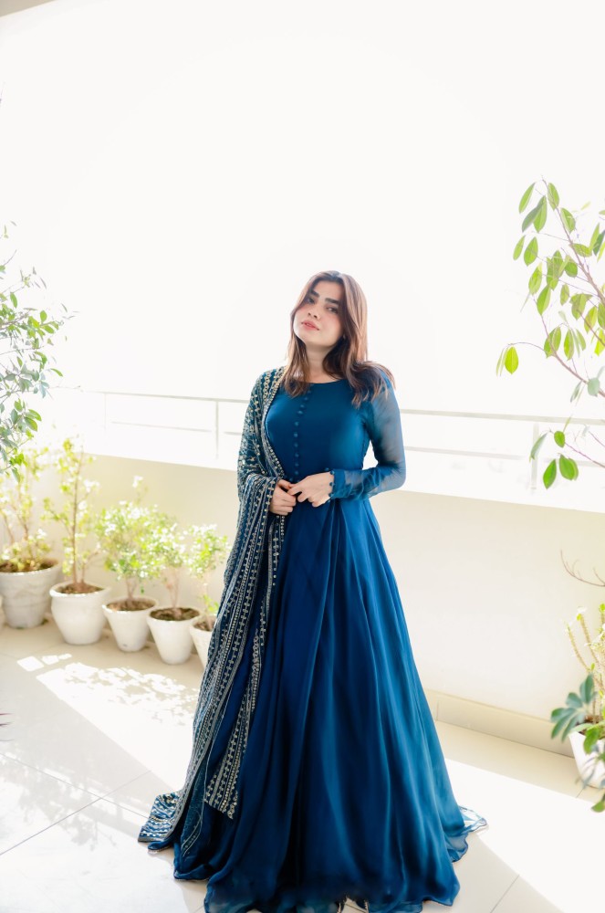 FOXDX Women A-line Blue Dress - Buy FOXDX Women A-line Blue Dress Online at  Best Prices in India
