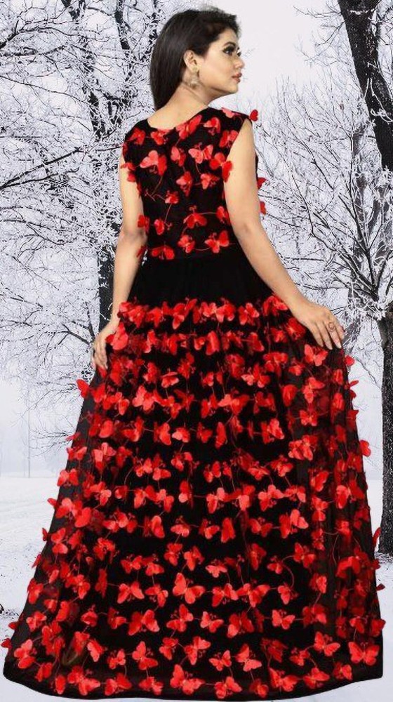 Red black hot sale gown designs