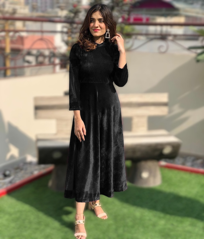 Velvet gown price discount