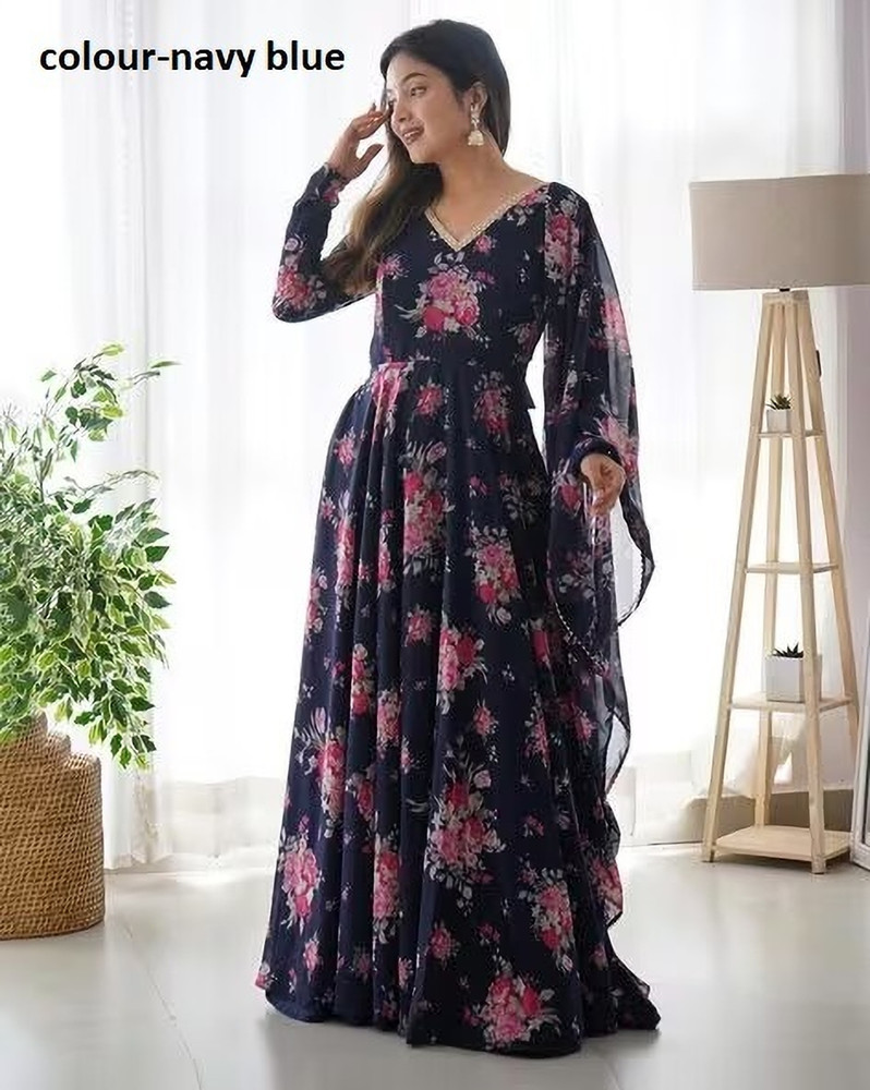Anarkali gown deals in flipkart