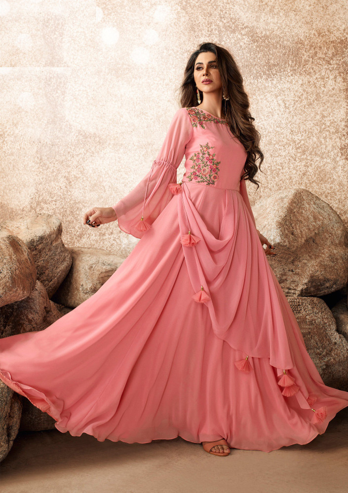 Saree Collection Flared/A-line Gown Price in India - Buy Saree Collection  Flared/A-line Gown online at Flipkart.com