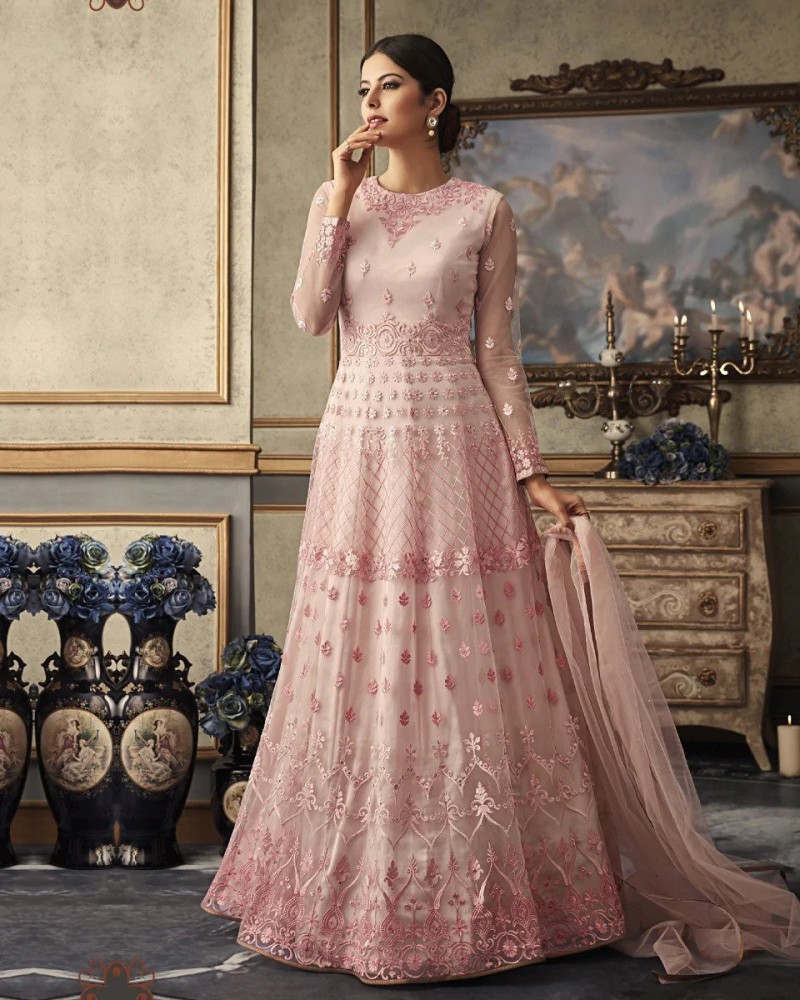 Flipkart store pink gown