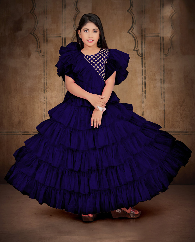 Flipkart 2025 blue gown